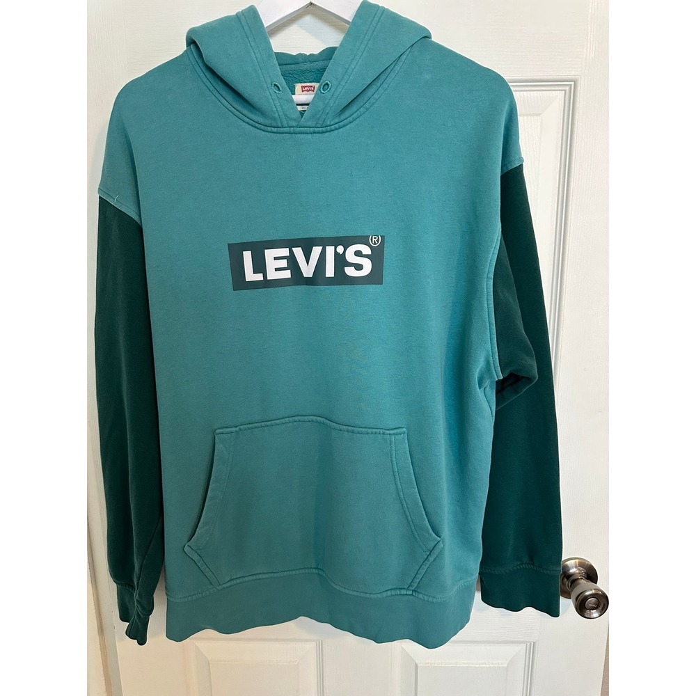 Levi Strauss Teal & Green Sweatshirt Men's Size Large